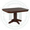 Wormy Maple Midtown Single Pedestal Table 36''D x 42''W x 30''H With 1 - 12'' Leaf