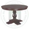 Wormy Maple Savannah Single Pedestal Table 36''D x 48''W x 30''H With 2 - 12'' Leaves Table