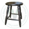 Oak 18'' Heavy Stool With Swivel