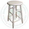 Oak 24'' Heavy Stool With Swivel