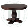 Oak Valencia Single Pedestal Table 36''D x 42''W x 30''H Round Solid Table. Table Has 1'' Thick Top.