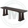 Maple Acropolis Bench 14''D x 66''W x 18''H