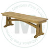 Oak Golden Gate Bench 16''D x 60''W x 18''H