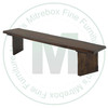 Wormy Maple Arcadia Bench 16''D x 120''W x 18''H