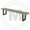 Wormy Maple Norwich Bench 14''D x 54''W x 18''H