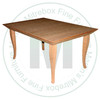 Maple Bauhaus Solid Top Harvest Table 42''D x 60''W x 30''H
