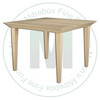 Oak Bauhaus Solid Top Harvest Table 72''D x 72''W x 30''H