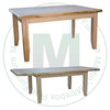 Maple Mansfield Solid Top Harvest Table 36''D x 36''W x 30''H And 2 - 16'' Extensions
