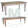 Wormy Maple Malayer Extension Harvest Table 36''D x 84''W x 30''H With 2 - 12'' Leaves