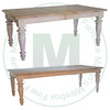 Wormy Maple Malayer Extension Harvest Table 42''D x 84''W x 30''H With 2 - 12'' Leaves