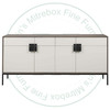 Wormy Maple Baltic Sideboard 18''D x 60''W x 34''H With 4 Doors and 4 Drawers