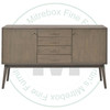 Oak Skalo Sideboard 18''D x 72''W x 36''H With 2 Doors and 4 Drawers