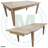 Maple Reesor Solid Top Harvest Table 42''D x 60''W x 30''H Table Has 1 3/4'' Thick Top And 2 - 16'' Extensions