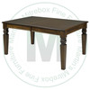 Wormy Maple Notre Dame Solid Top Harvest Table 36''D x 48''W x 30''H And 2  16'' Extensions