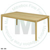 Oak Narvik Solid Top Harvest Table 36''D x 60''W x 30''H