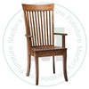Maple Wien Arm Chair With Wood Seat