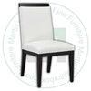 Oak Dorsa side chair in top grain leather