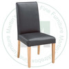 Wormy Maple Parsons Canadian Chair In Top Grain Leather