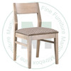 Wormy Maple Stanford Side Chair With Fabric Seat