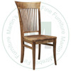 Wormy Maple Cardinal Side Chair With Wood Seat