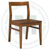 Wormy Maple Wind Side Chair With Wood Seat