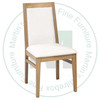 Maple Monas Side Chair With Leather Seat