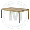Oak Vega Solid Top Harvest Table 36''D x 60''W x 30''H