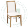 Wormy Maple Monas Side Chair With Leather Seat