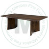 Oak Arcadia Solid Top Pedestal Table 42''D x 108''W x 30''H