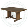 Oak Congress Solid Top Double Pedestal Table 42''D x 60''W x 30''H