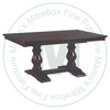 Wormy Maple Charlestown Double Pedestal Table 42''D x 66''W x 30''H With 2 - 12'' Leaves Table Has 1.25'' Thick Top