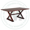 Oak Gropius Solid Top Double Pedestal Table 42''D x 72''W x 30''H Table