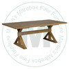 Oak Dalvik Solid Top Double Pedestal Table 48''D x 120''W x 30''H