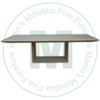 Wormy Maple Iceland Solid Top Double Pedestal Table 48''D x 108''W x 30''H