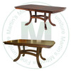 Maple Jordan Double Pedestal Table 54''D x 66''W x 30''H With 2 - 12'' Leaves. Table Has 1'' Thick Top