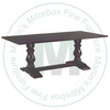 Oak Jamestown Solid Top Double Pedestal Table 42''D x 84''W x 30''H With 2 - 16'' Leaves On End