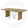 Oak Lansing Solid Top Pedestal Table 48''D x 108''W x 30''H