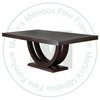 Oak Metro Solid Top Pedestal Table 42''D x 120''W x 30''H