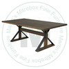 Oak Moorhouse Solid Top Double Pedestal Table 48''D x 60''W x 30''H