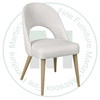 Maple Nordby Side Chair With Leather Seat