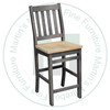 Oak Brant 24" counter chair with Wood Seat