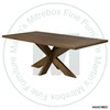 Oak Leka Solid Top Double Pedestal Table 48''D x 108''W x 30''H