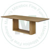 Oak Ostersund Solid Top Double Pedestal Table 42''D x 96''W x 30''H