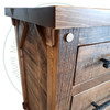 Pine Settlers Nightstand 20''D x 22''W x 30''H With 3 Drawers