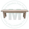 Pine Adirondack Bench 12''D x 24''W x 18''H