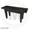 Pine Algonquin Bench 12''D x 60''W x 18''H