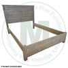 Wormy Maple Adirondack Queen Bed With 16'' Perimeter Footboard