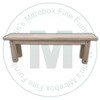 Wormy Maple Adirondack Bench 12''D x 48''W x 18''H