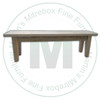 Wormy Maple Algonquin Bench 12''D x 84''W x 18''H