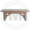 Wormy Maple Beam Bench 12''D x 36''W x 18''H